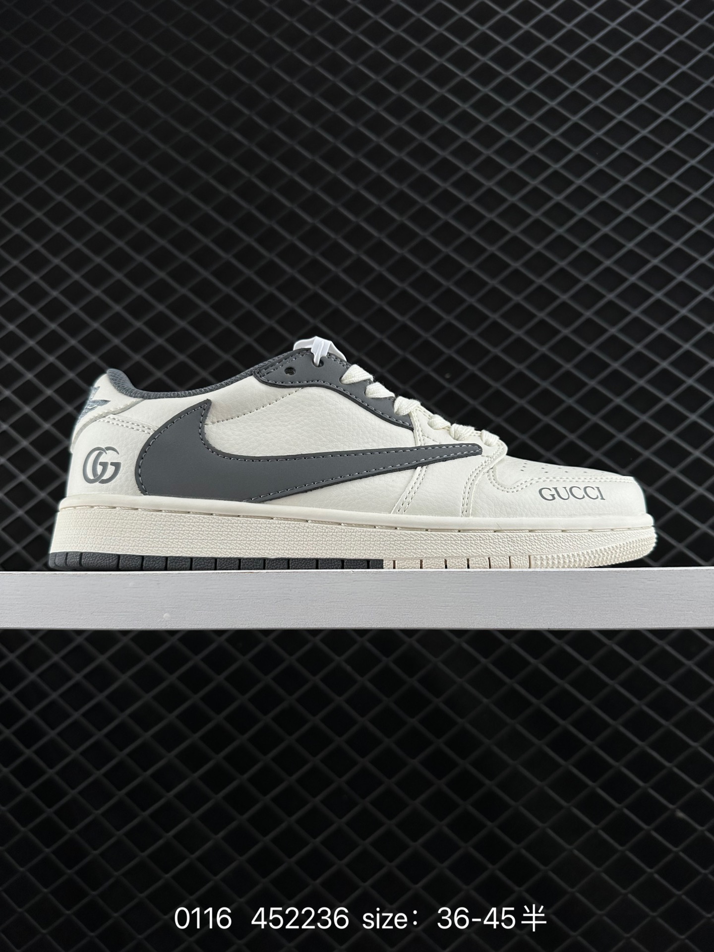 Travis Scott x Air Jordan 1 ” Reverse Mocha “  GUCCI AJ1